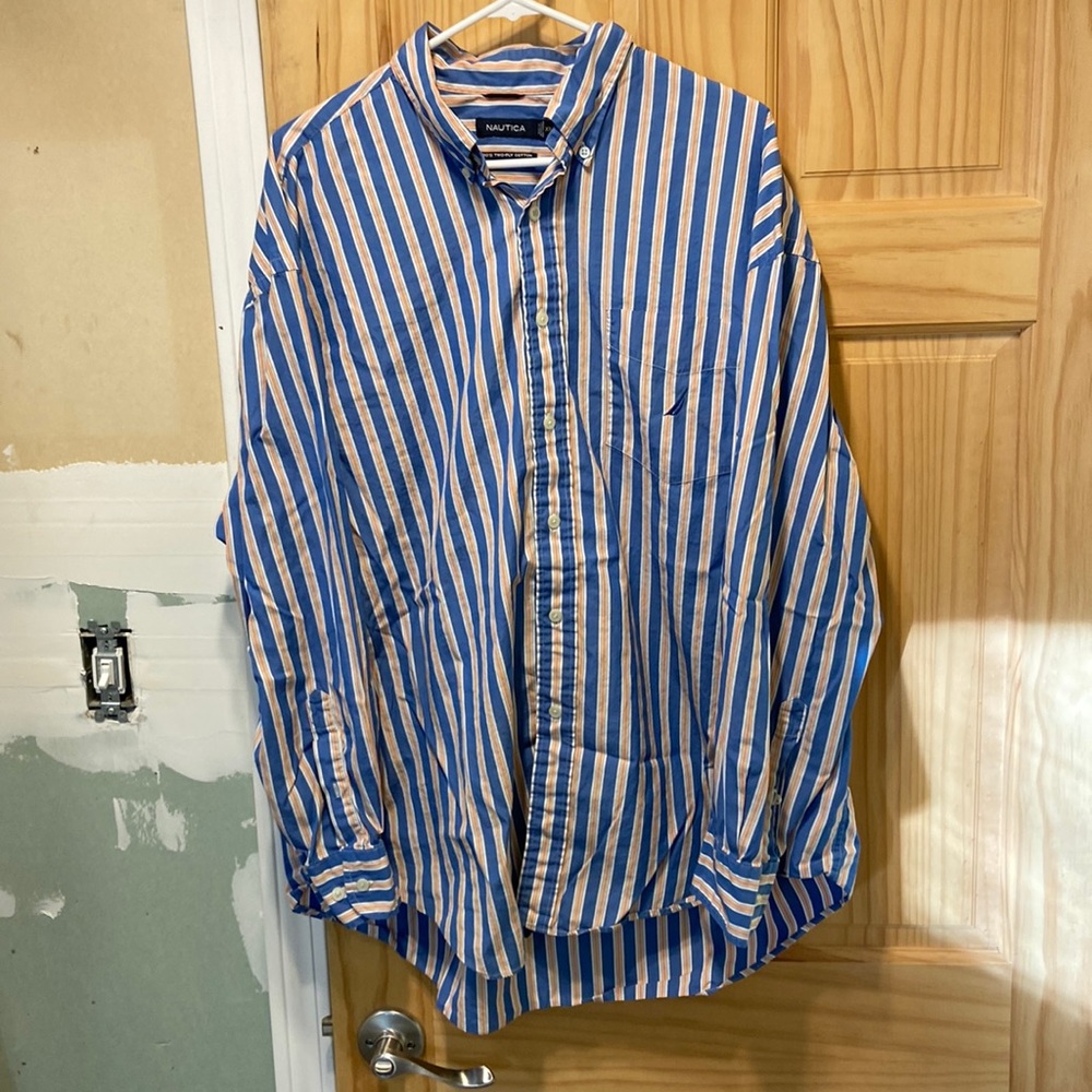 Big & Tall Men’s Nautica Long Sleeve Button-Up
